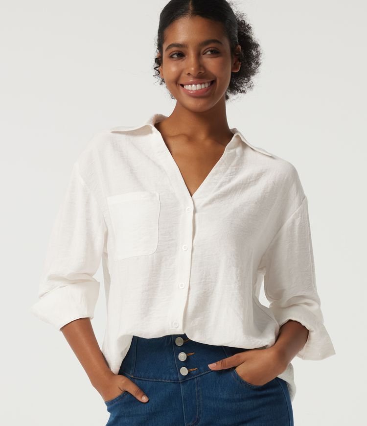Long Sleeve Work Shirt with Pocket