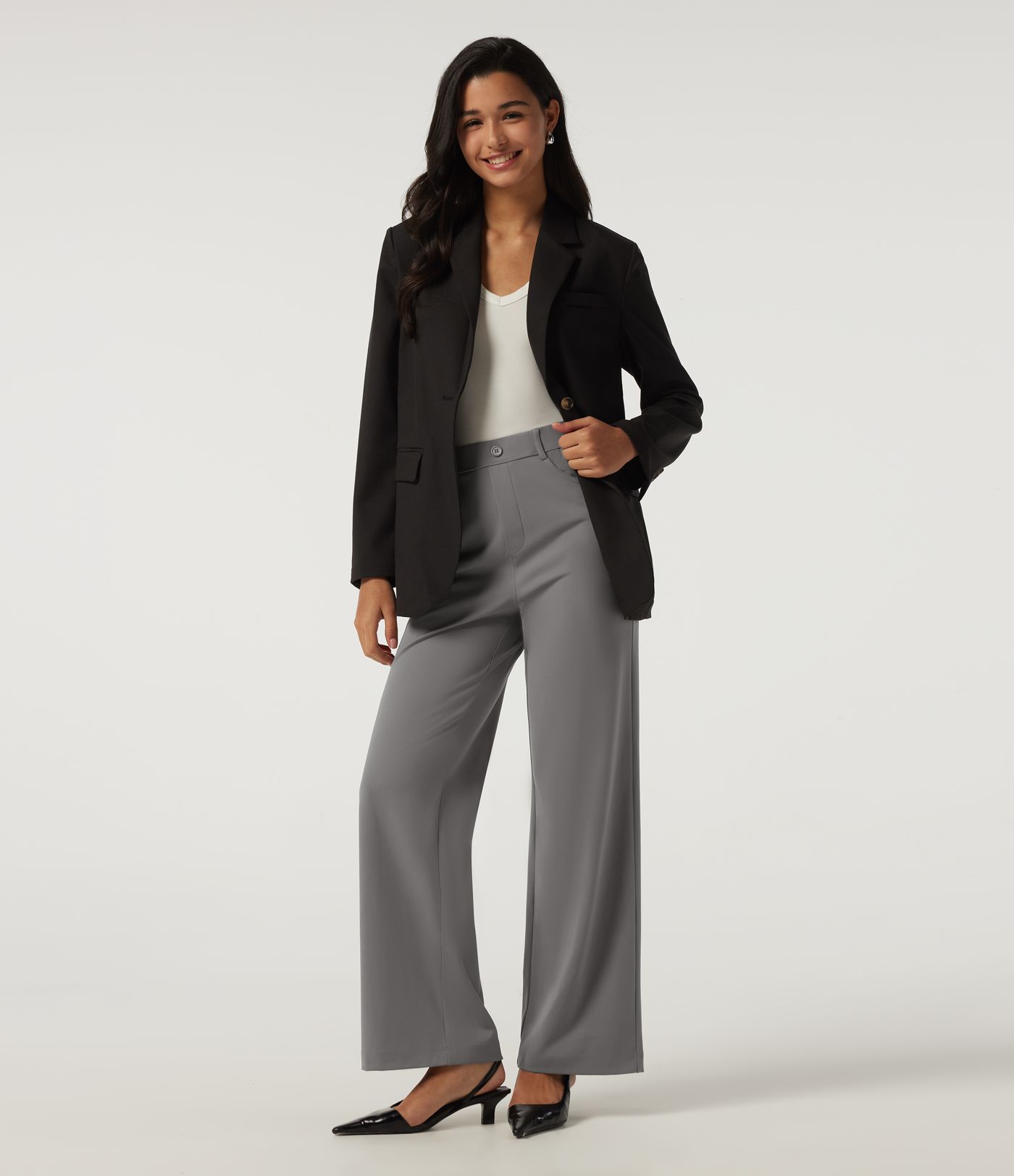 Halara DayStretch™ High Waisted Straight Leg Work Pants with Pockets Halara DayStretch™ High Waisted Straight Leg Work Pants with Pockets