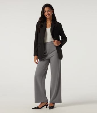 Halara DayStretch™ High Waisted Straight Leg Work Pants with Pockets Halara DayStretch™ High Waisted Straight Leg Work Pants with Pockets