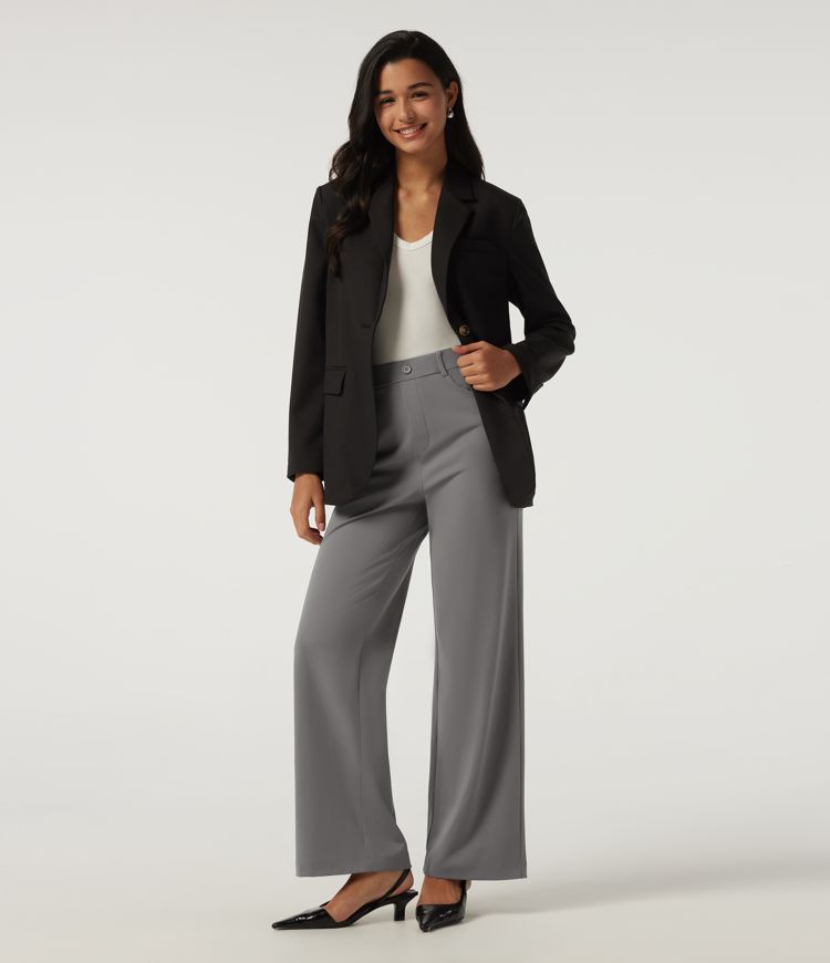 Halara DayStretch™ High Waisted Straight Leg Work Pants with Pockets Halara DayStretch™ High Waisted Straight Leg Work Pants with Pockets