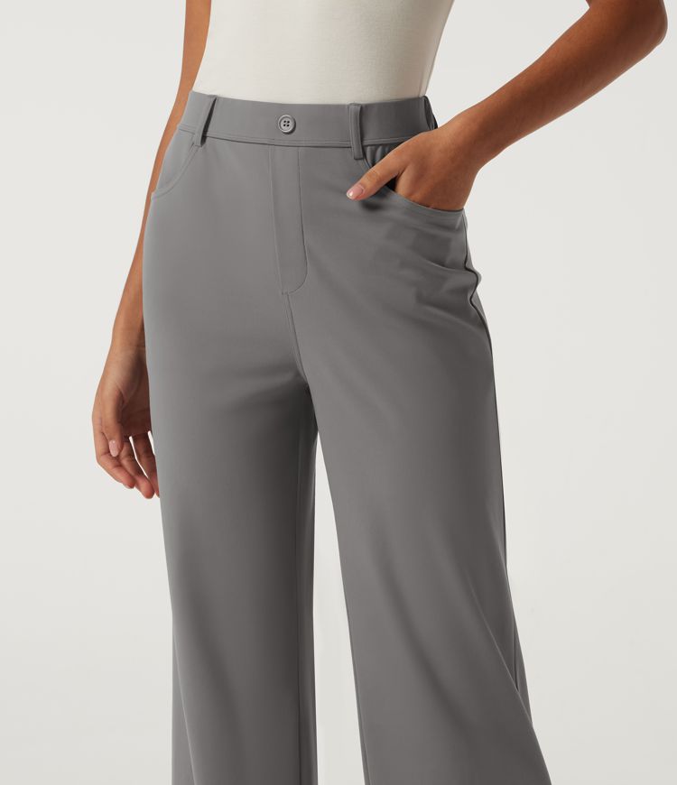 Halara DayStretch™ High Waisted Straight Leg Work Pants with Pockets Halara DayStretch™ High Waisted Straight Leg Work Pants with Pockets