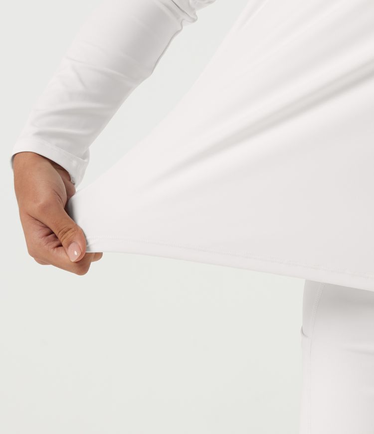 SoftlyZero™ luftiges Rundhals-Top mit langen Ärmeln und Mesh-Rücken für Yoga und Sport SoftlyZero™ luftiges Rundhals-Top mit langen Ärmeln und Mesh-Rücken für Yoga und Sport