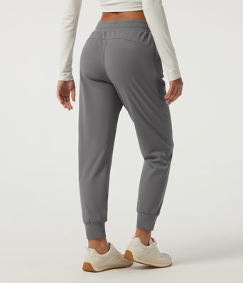 Mid Rise Drawstring Fleece Work Joggers with Pockets