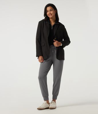 Mid Rise Drawstring Fleece Work Joggers with Pockets
