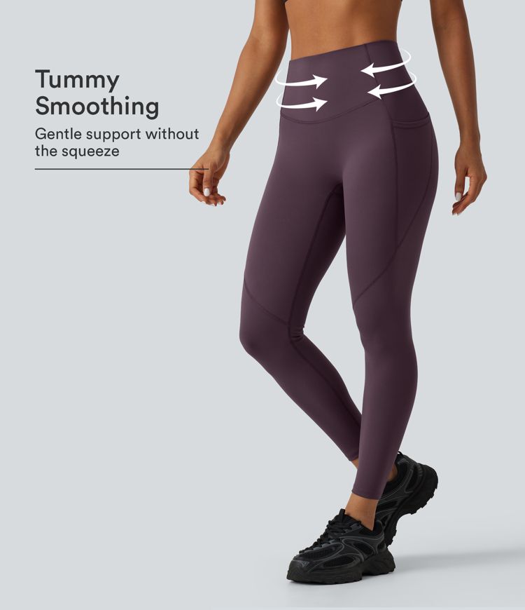 Speedwave™ High Waisted Tummy Control Skinny Reflective Dots Training & Running Leggings with Pockets Speedwave™ High Waisted Tummy Control Skinny Reflective Dots Training & Running Leggings with Pockets
