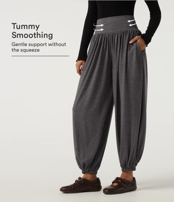 High Waisted Tummy Control Casual Sweatpants with Pockets