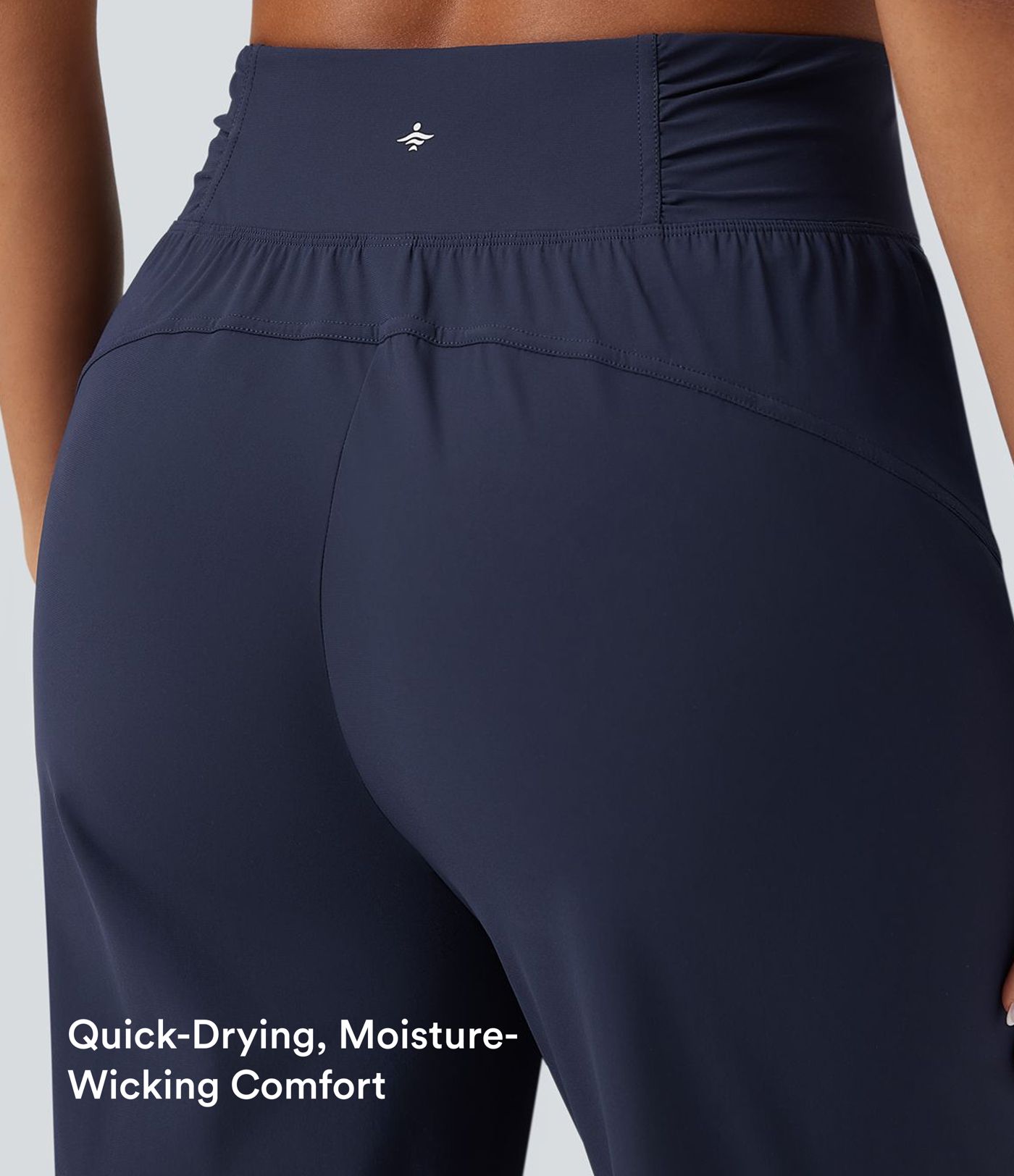 High Waisted Drawstring Ruched Tapered Quick Dry InstantCool Dance Joggers with Pockets-UPF40+ High Waisted Drawstring Ruched Tapered Quick Dry InstantCool Dance Joggers with Pockets-UPF40+