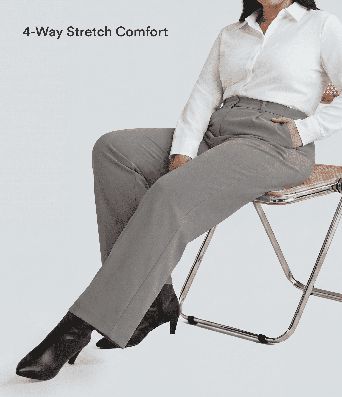 Halara Flex™ DayStretch High Waisted Pocket Straight Leg Work Plus Size Trousers Halara Flex™ DayStretch High Waisted Pocket Straight Leg Work Plus Size Trousers