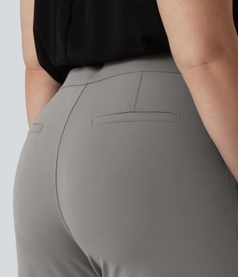 Halara Flex™ DayStretch High Waisted Pocket Straight Leg Work Plus Size Trousers Halara Flex™ DayStretch High Waisted Pocket Straight Leg Work Plus Size Trousers