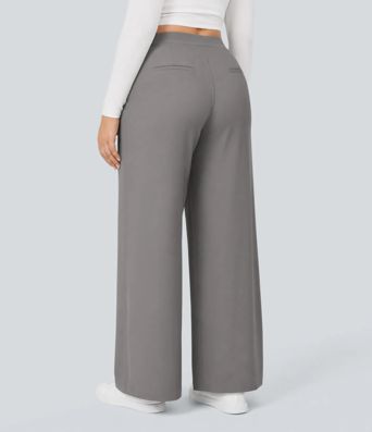 Halara Flex™ DayStretch High Waisted Pocket Straight Leg Work Plus Size Trousers Halara Flex™ DayStretch High Waisted Pocket Straight Leg Work Plus Size Trousers