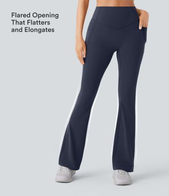 Halara UltraSculpt™ High Waisted Scrunch Butt Lifting Tummy Control Pocket Shaping Yoga Bootcut Leggings