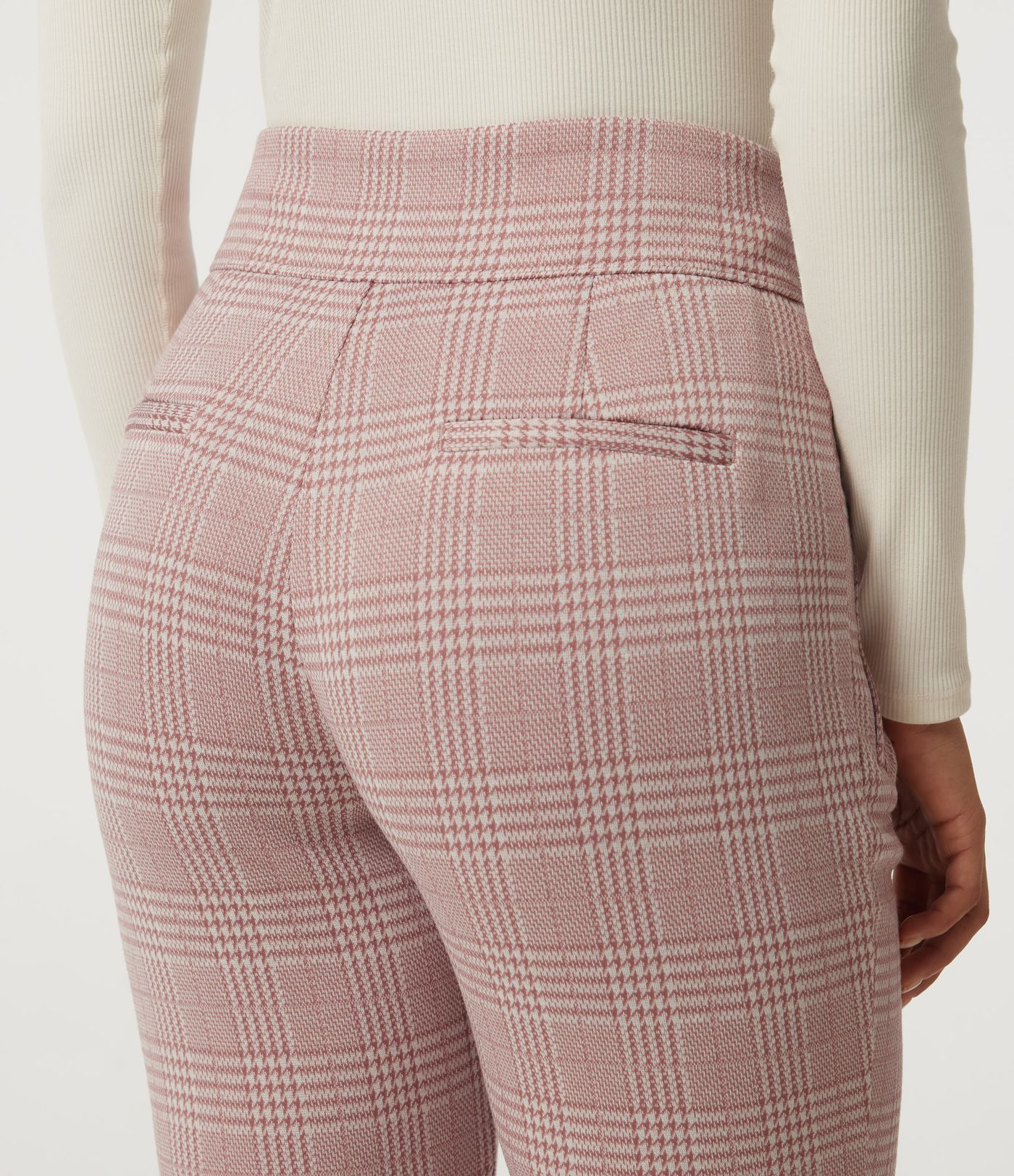 Halara Flex™ High Waisted Tapered Plaid Work Pants with Pockets