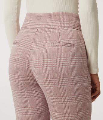 Halara Flex™ High Waisted Tapered Plaid Work Pants with Pockets