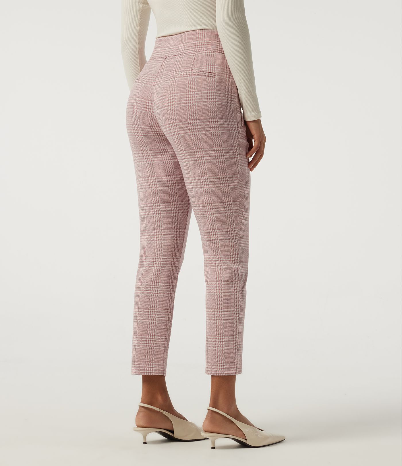 Halara Flex™ High Waisted Tapered Plaid Work Pants with Pockets