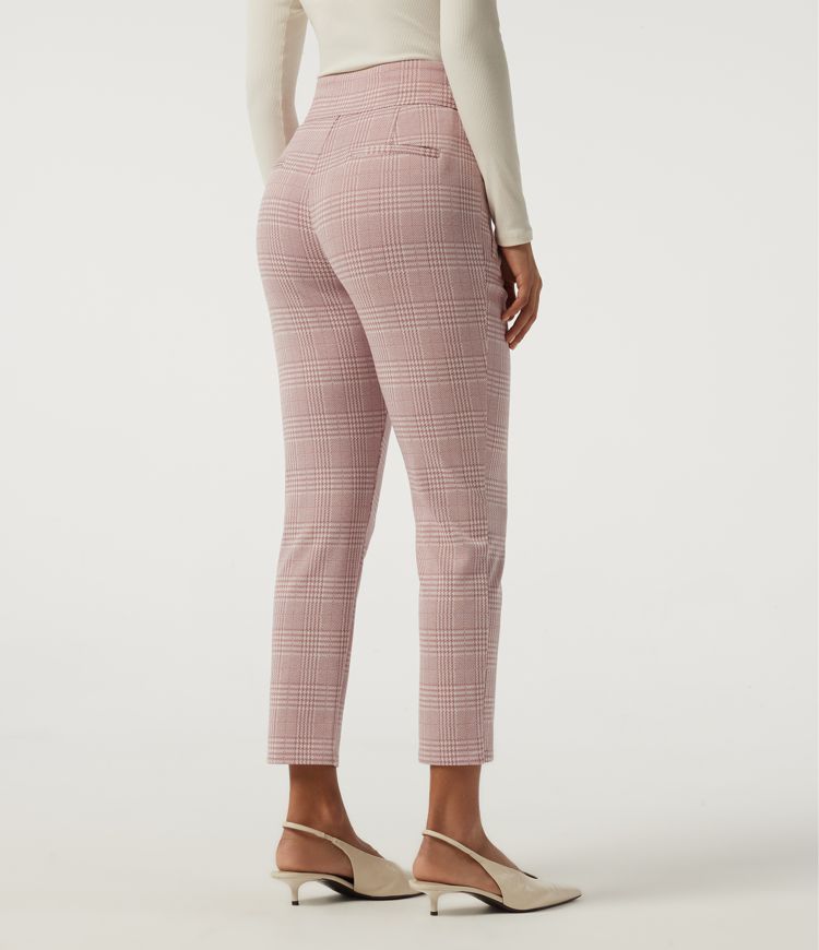 Halara Flex™ High Waisted Tapered Plaid Work Pants with Pockets
