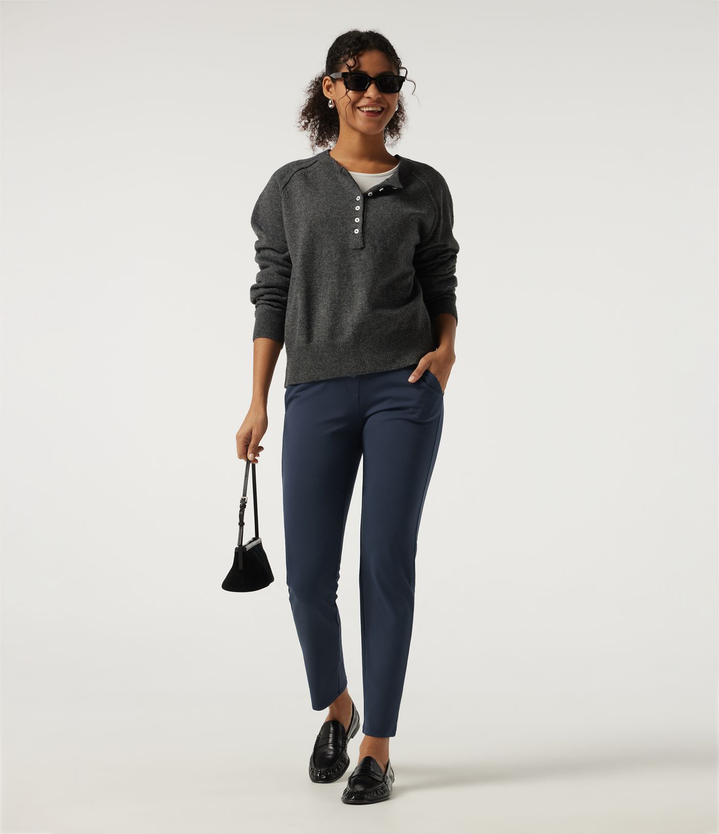Halara DayStretch™ Mid Rise Skinny Casual Pants with Pockets