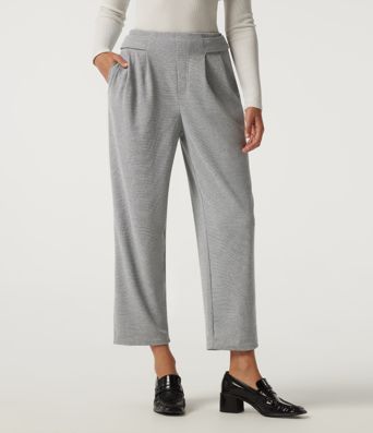 Pantalon de bureau Halara Flex™ taille mi-haute coupe fuselée gaufrée avec fronces et poches Pantalon de bureau Halara Flex™ taille mi-haute coupe fuselée gaufrée avec fronces et poches