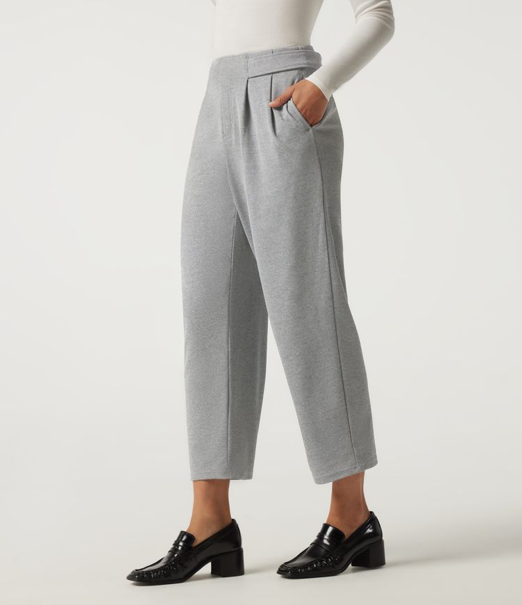Pantalon de bureau Halara Flex™ taille mi-haute coupe fuselée gaufrée avec fronces et poches Pantalon de bureau Halara Flex™ taille mi-haute coupe fuselée gaufrée avec fronces et poches
