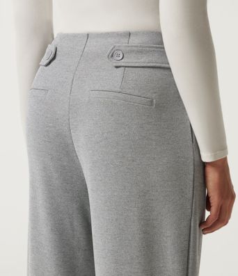 Pantalon de bureau Halara Flex™ taille mi-haute coupe fuselée gaufrée avec fronces et poches Pantalon de bureau Halara Flex™ taille mi-haute coupe fuselée gaufrée avec fronces et poches