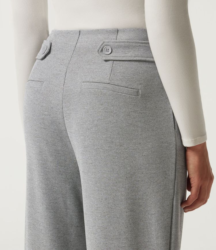 Pantalon de bureau Halara Flex™ taille mi-haute coupe fuselée gaufrée avec fronces et poches Pantalon de bureau Halara Flex™ taille mi-haute coupe fuselée gaufrée avec fronces et poches