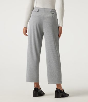 Pantalon de bureau Halara Flex™ taille mi-haute coupe fuselée gaufrée avec fronces et poches Pantalon de bureau Halara Flex™ taille mi-haute coupe fuselée gaufrée avec fronces et poches