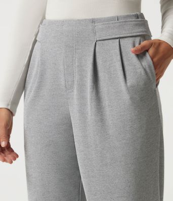 Pantalon de bureau Halara Flex™ taille mi-haute coupe fuselée gaufrée avec fronces et poches Pantalon de bureau Halara Flex™ taille mi-haute coupe fuselée gaufrée avec fronces et poches