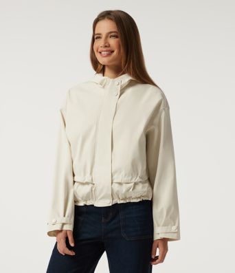 Hooded Long Sleeve Casual Jacket with Pockets