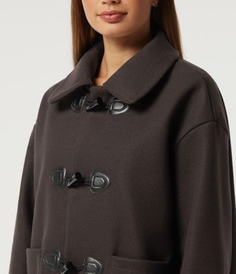 Collared Long Sleeve Casual Coat with Pockets Collared Long Sleeve Casual Coat with Pockets