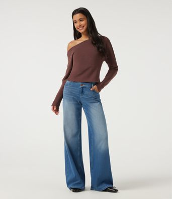 One Shoulder Long Sleeve Casual Sweatshirt