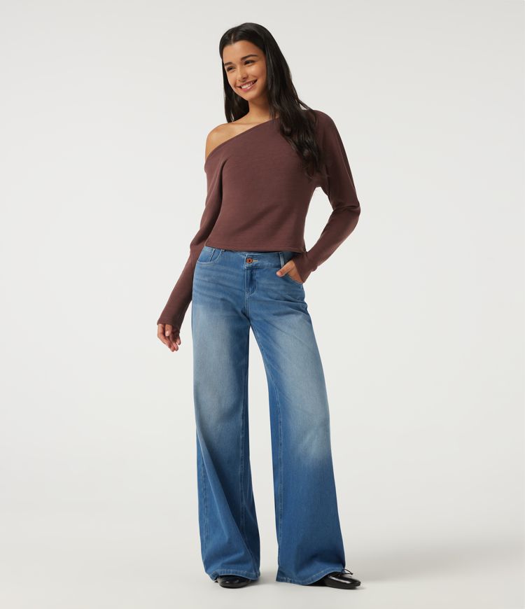 One Shoulder Long Sleeve Casual Sweatshirt