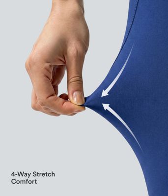 SoftlyZero™ High Waisted Crossover Pedal Pusher Yoga Leggings with Pockets SoftlyZero™ High Waisted Crossover Pedal Pusher Yoga Leggings with Pockets