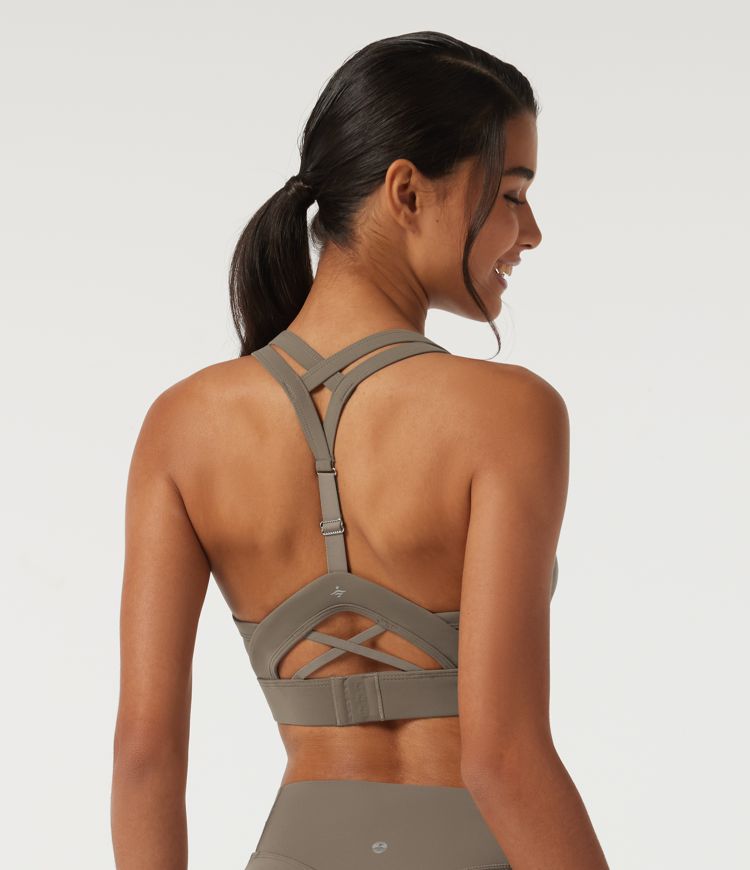 Halara UltraSculpt™ Medium Support U Neck Crisscross Back Training Sports Bra with Built in Bra Halara UltraSculpt™ Medium Support U Neck Crisscross Back Training Sports Bra with Built in Bra