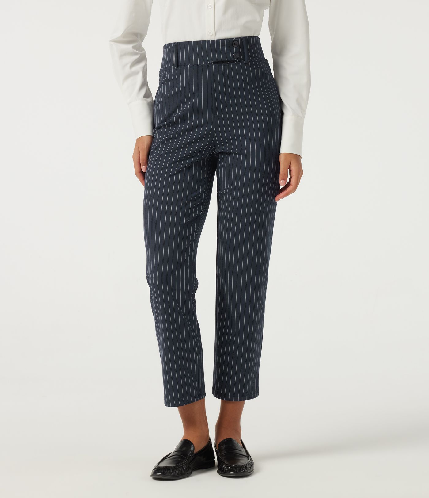 Halara Flex™ High Waisted Tapered Stripe Work Pants with Pockets Halara Flex™ High Waisted Tapered Stripe Work Pants with Pockets