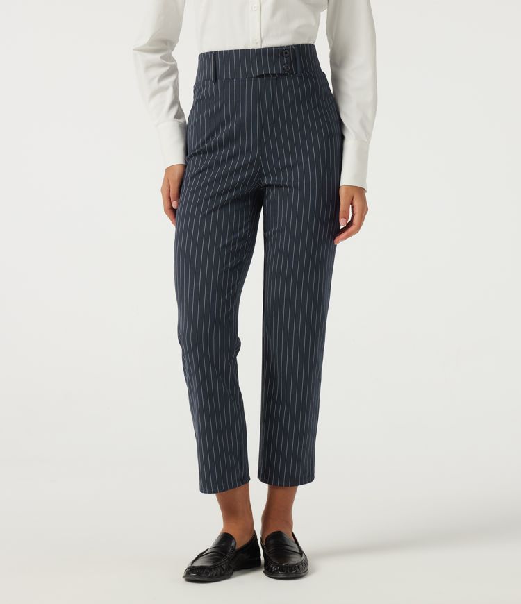 Halara Flex™ High Waisted Tapered Stripe Work Pants with Pockets Halara Flex™ High Waisted Tapered Stripe Work Pants with Pockets