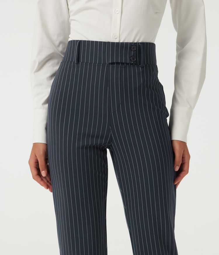 Halara Flex™ High Waisted Tapered Stripe Work Pants with Pockets Halara Flex™ High Waisted Tapered Stripe Work Pants with Pockets