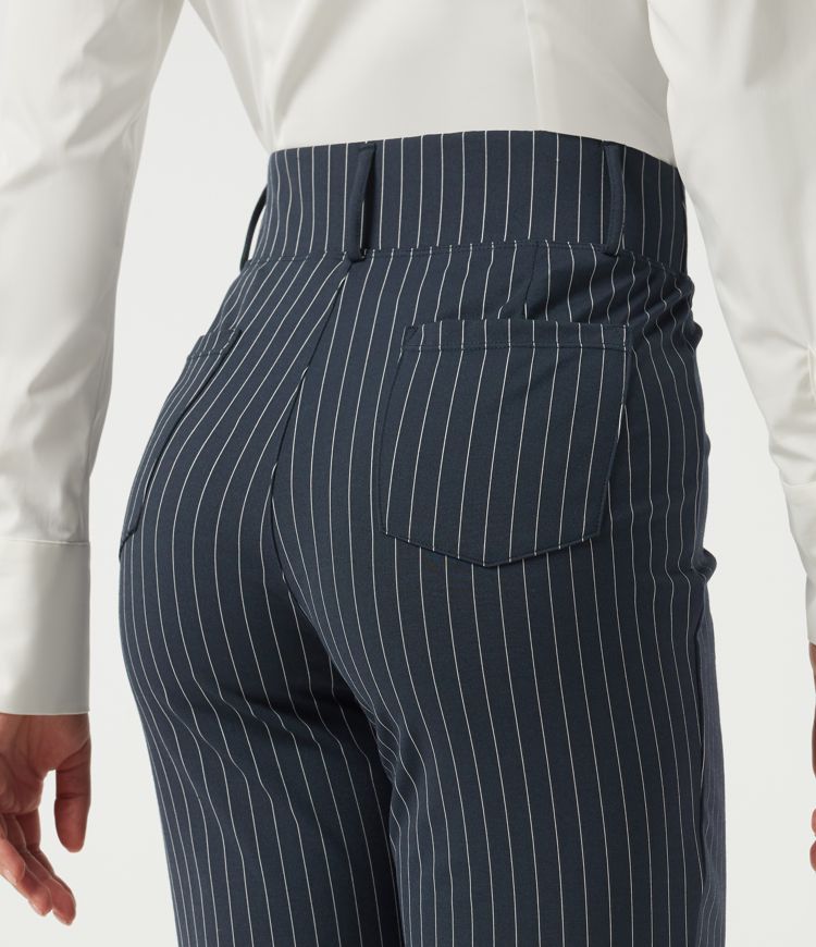 Halara Flex™ High Waisted Tapered Stripe Work Pants with Pockets Halara Flex™ High Waisted Tapered Stripe Work Pants with Pockets