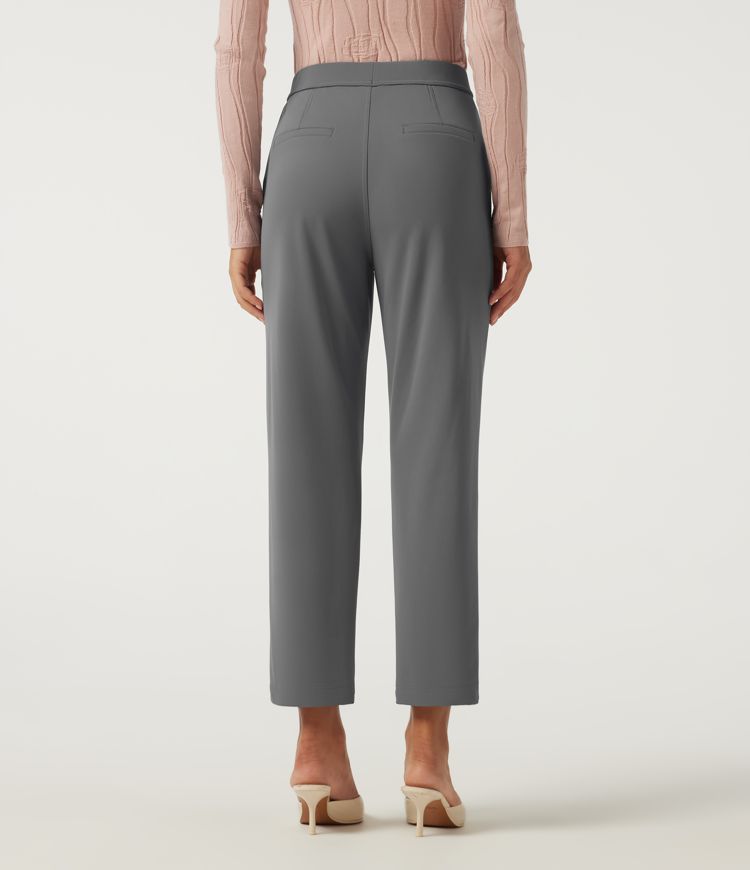 Silent Storm High Waisted Tapered Wrinkle Recovery Fleece Work Pants with Pockets / 2