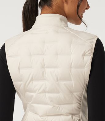 High Neck Sleeveless Quilted Casual Down Vest with Pockets