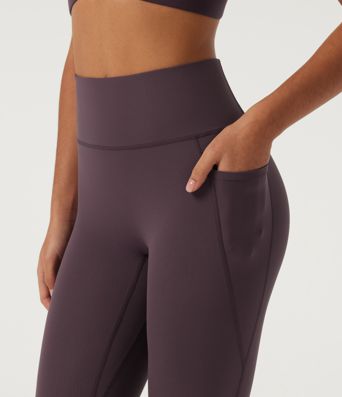 Quick Dry High Waisted Running Leggings with Pockets