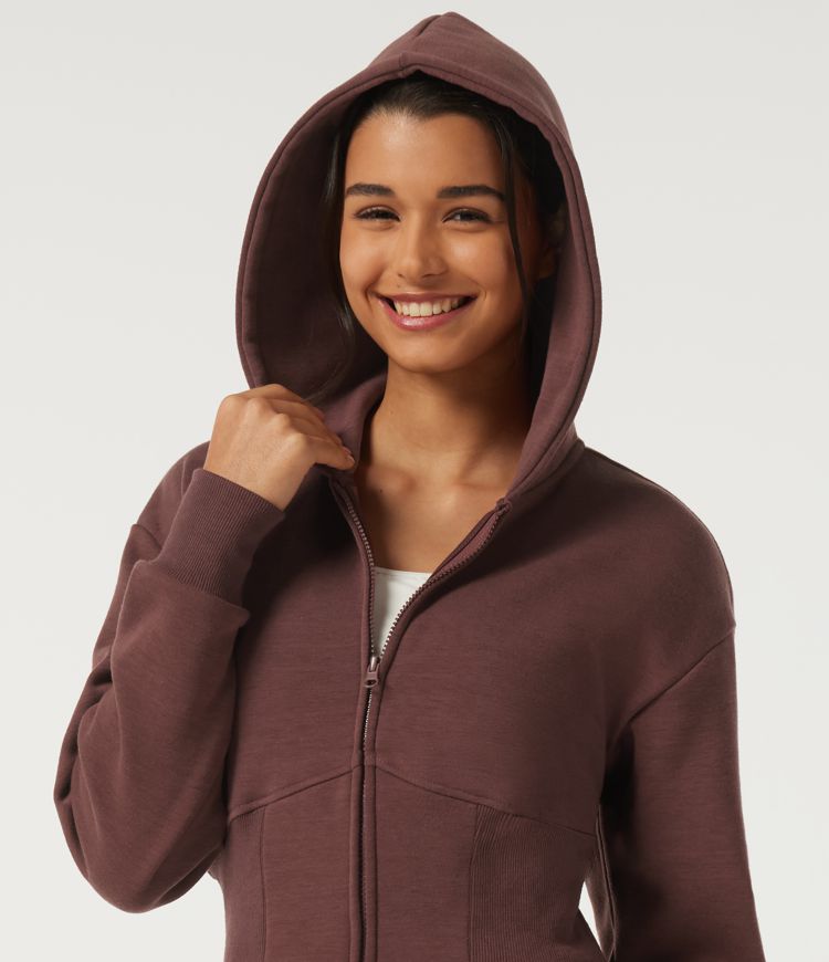 Hooded Long Sleeve Casual Sweatshirt
