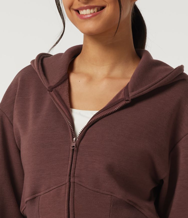 Hooded Long Sleeve Casual Sweatshirt