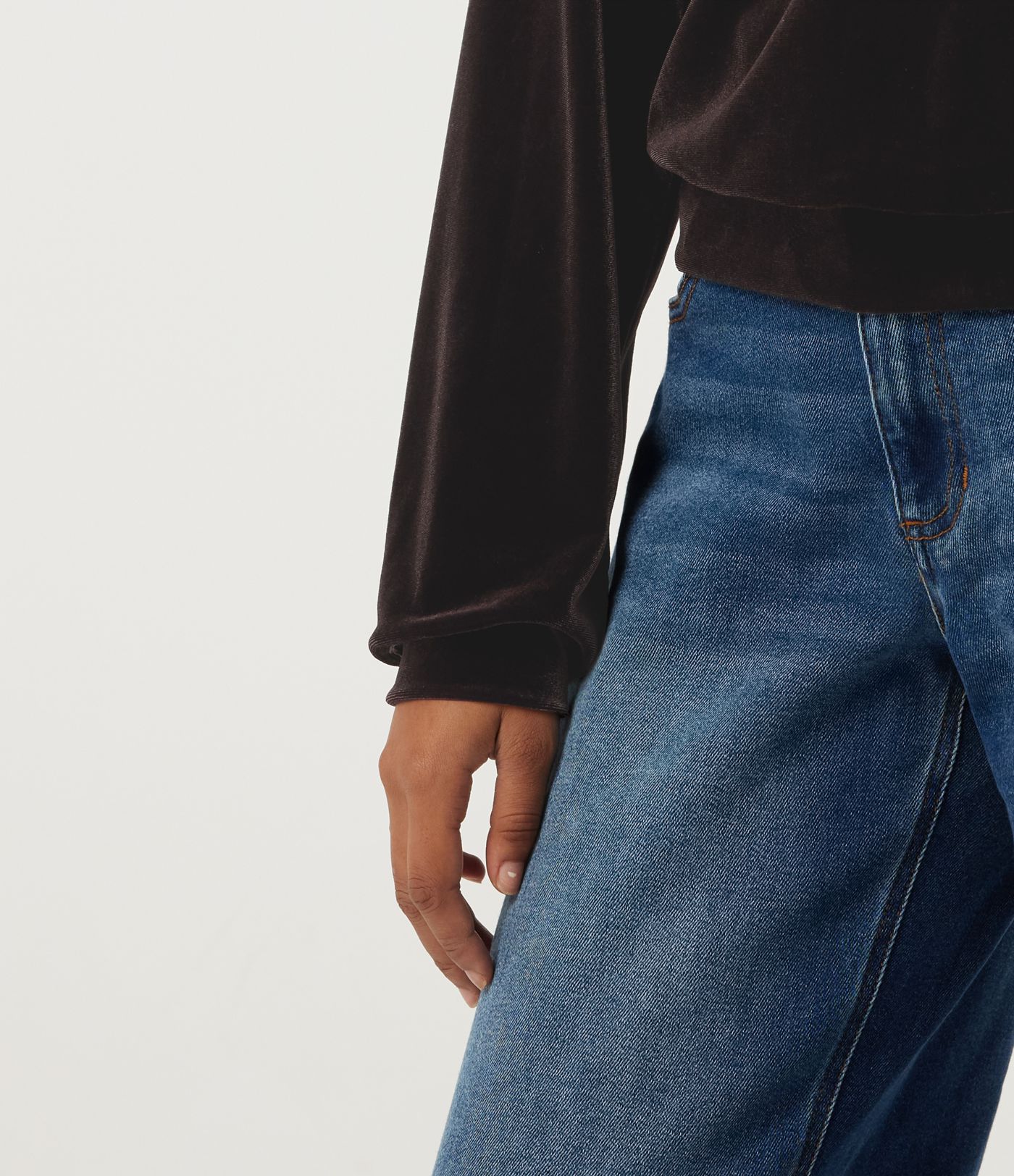 Round Neck Long Sleeve Velvet Casual Sweatshirt Round Neck Long Sleeve Velvet Casual Sweatshirt