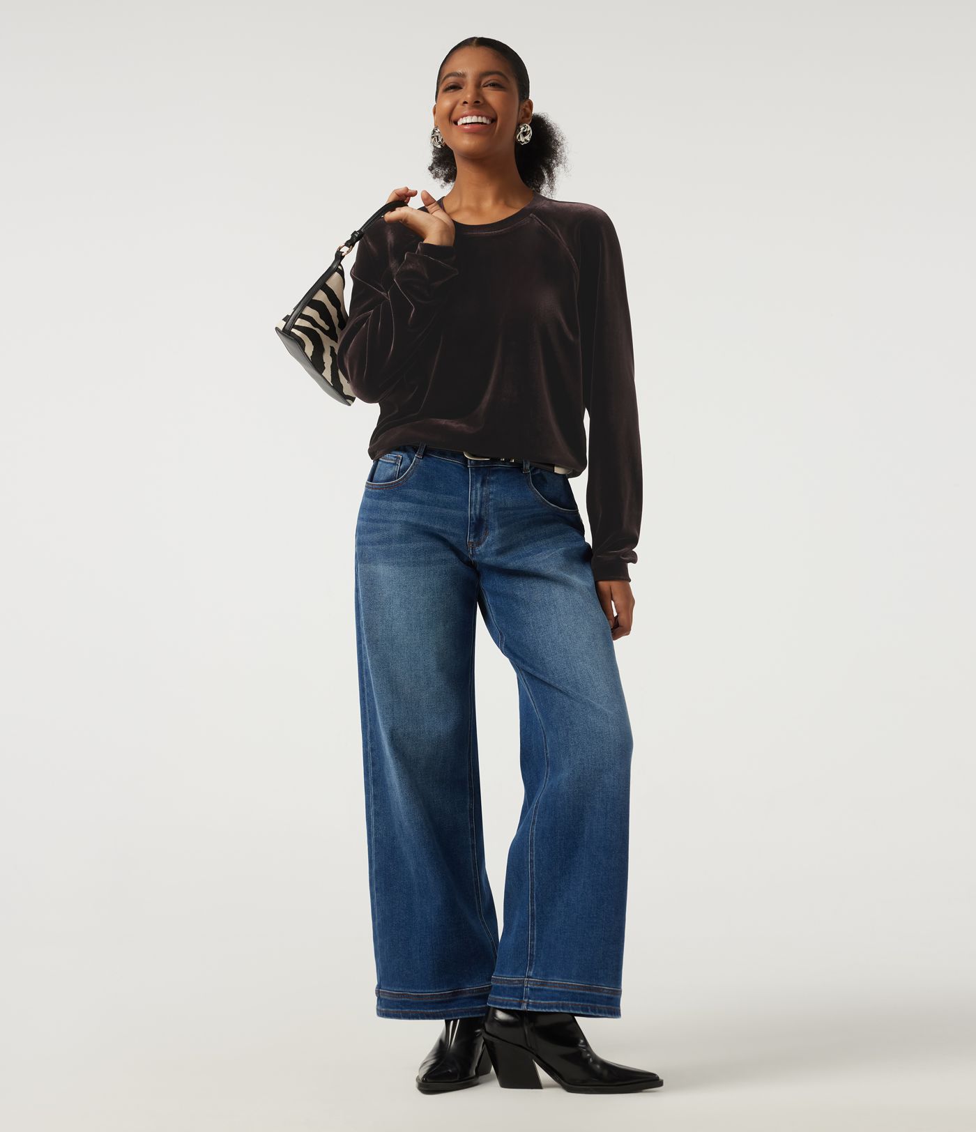 Round Neck Long Sleeve Velvet Casual Sweatshirt Round Neck Long Sleeve Velvet Casual Sweatshirt