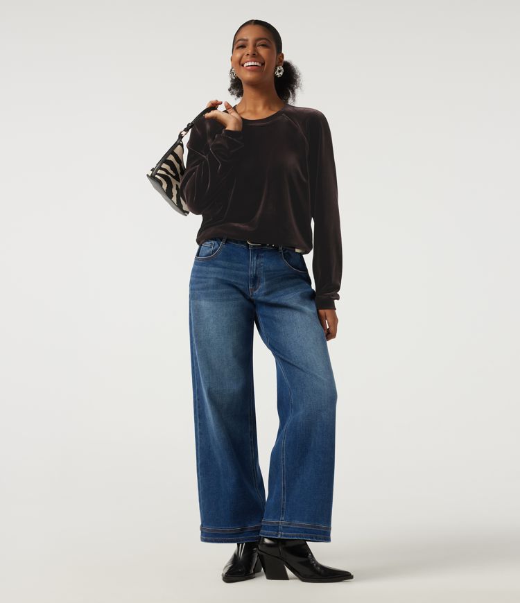 Round Neck Long Sleeve Velvet Casual Sweatshirt Round Neck Long Sleeve Velvet Casual Sweatshirt