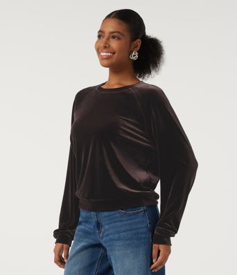Round Neck Long Sleeve Velvet Casual Sweatshirt Round Neck Long Sleeve Velvet Casual Sweatshirt