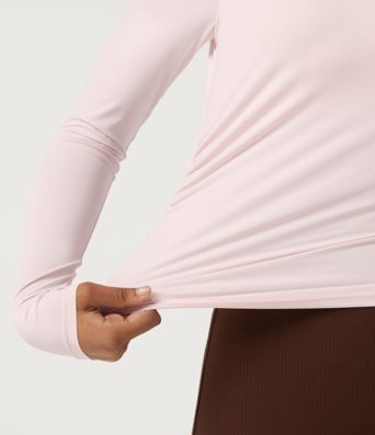Quick Dry Boat Neck Long Sleeve Yoga Sports Top with Built-in Bra Quick Dry Boat Neck Long Sleeve Yoga Sports Top with Built-in Bra