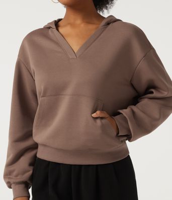 Sudadera casual con capucha de forro polar y manga larga, con bolsillo