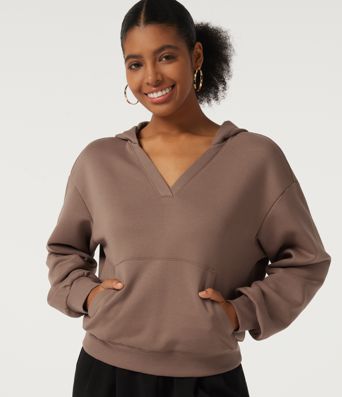 Sudadera casual con capucha de forro polar y manga larga, con bolsillo