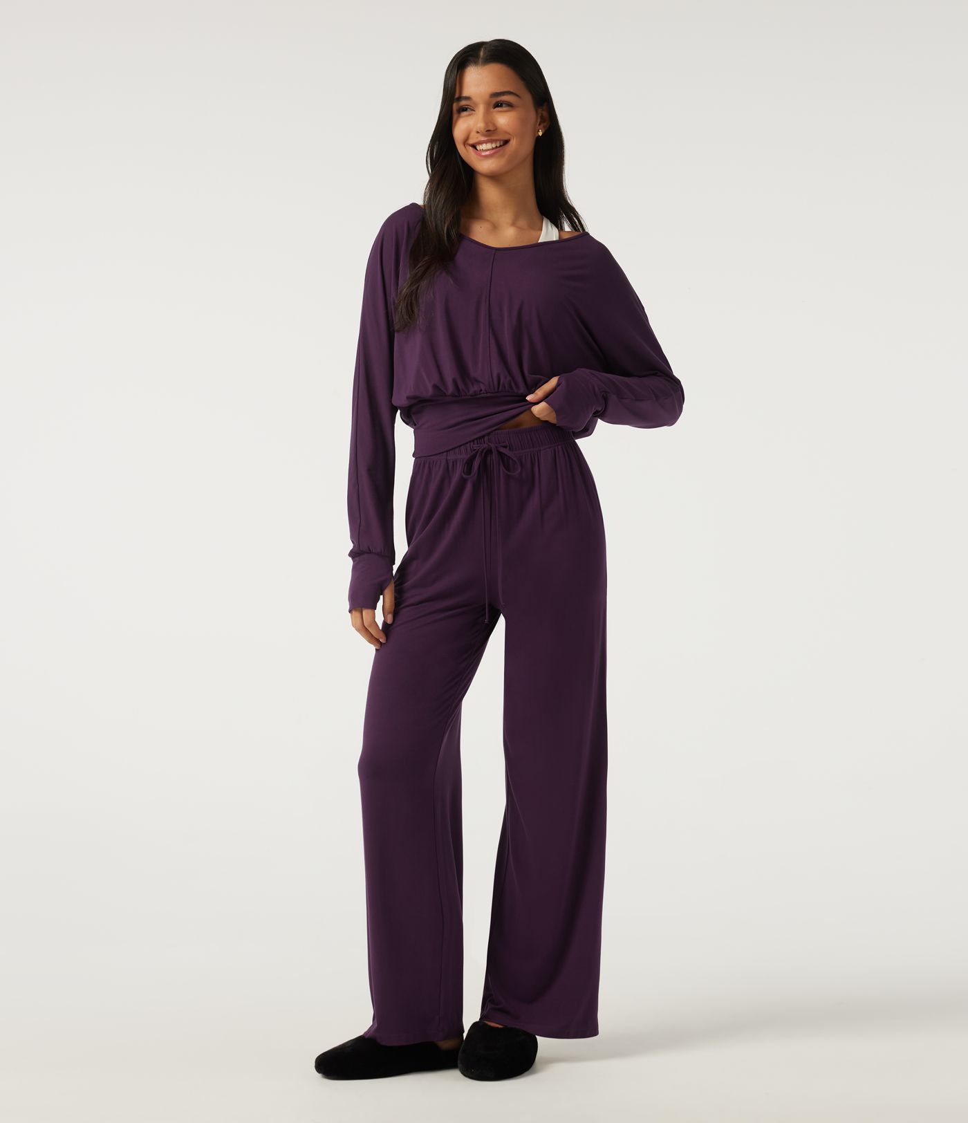 Pantalon de survêtement décontracté taille haute à cordon, coupe droite, avec poches