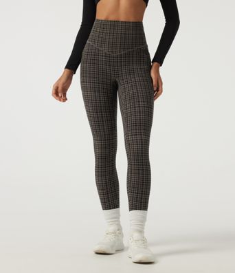 Legging de sport Halara UltraSculpt™ en polaire à carreaux taille haute gainant avec poches Legging de sport Halara UltraSculpt™ en polaire à carreaux taille haute gainant avec poches